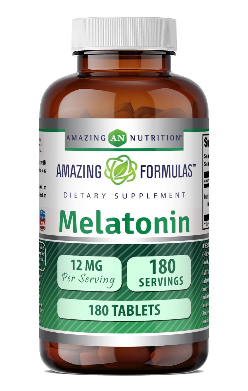 Amazing Nutrition Melatonin Supplement 180 Tablets