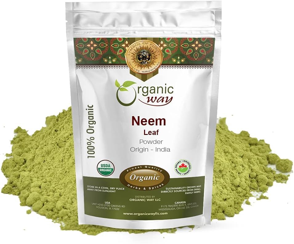 Organic Way Neem Leaf Powder, 4 oz