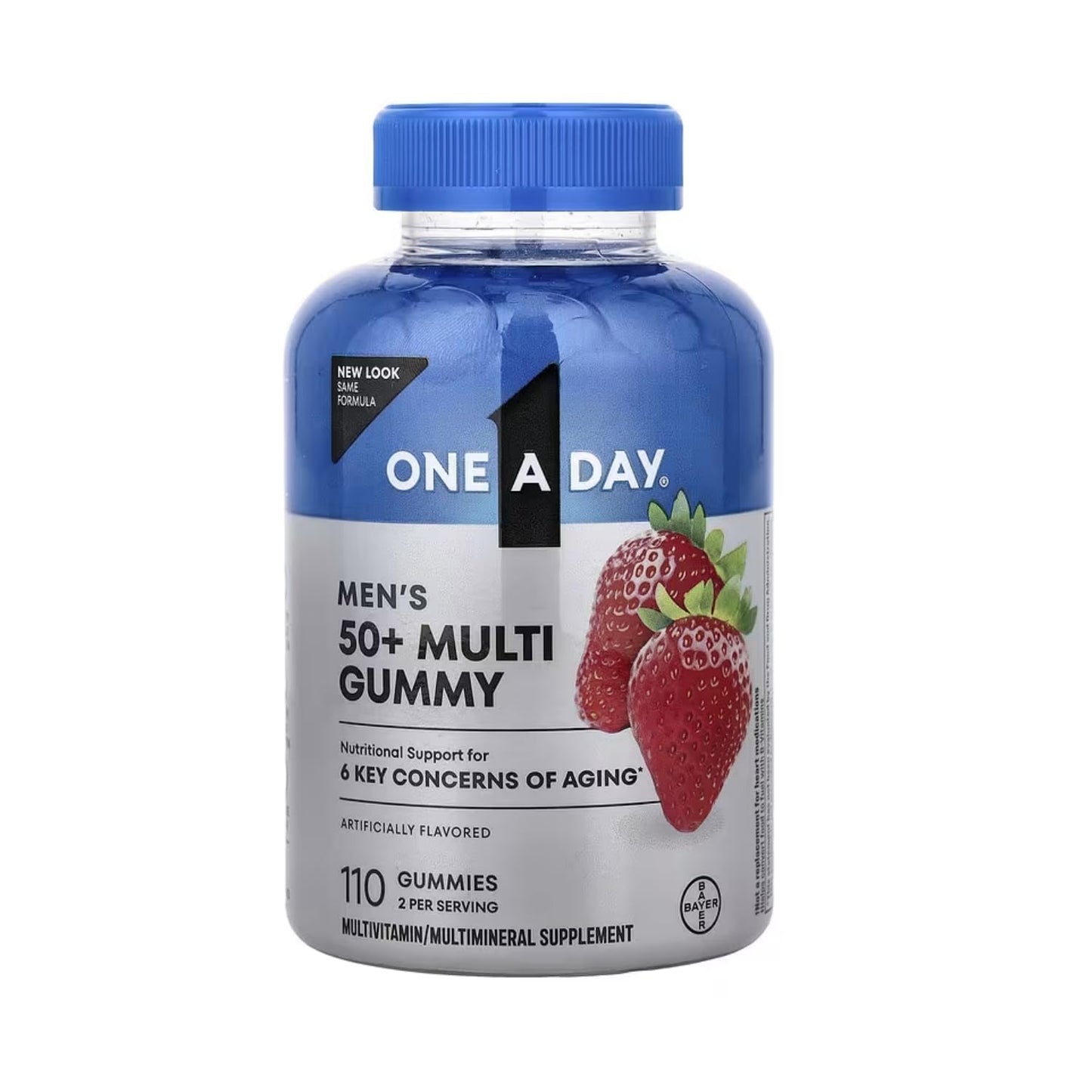 ONE A DAY Men’s 50+ Gummy Multivitamin with Brain & Immunity Support, 110 Count
