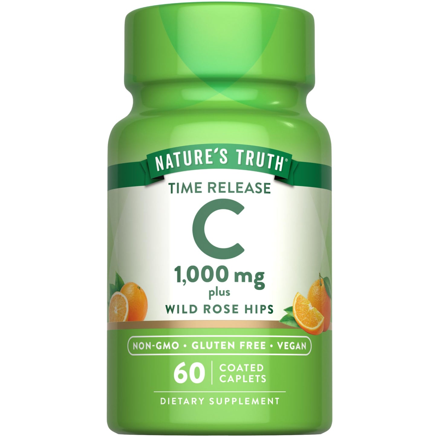Nature's Truth Vitamin C with Rose Hips 1000mg Caplets 60