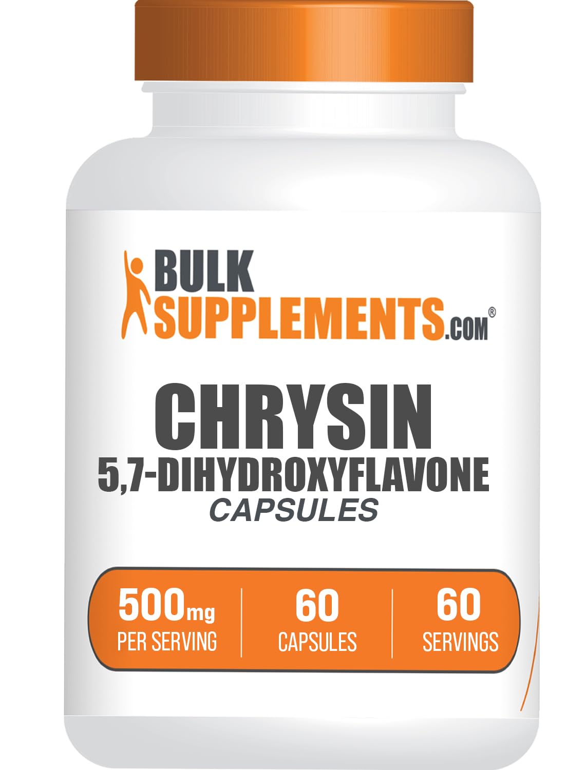 BulkSupplements Chrysin Capsules 500mg, 60 Capsules