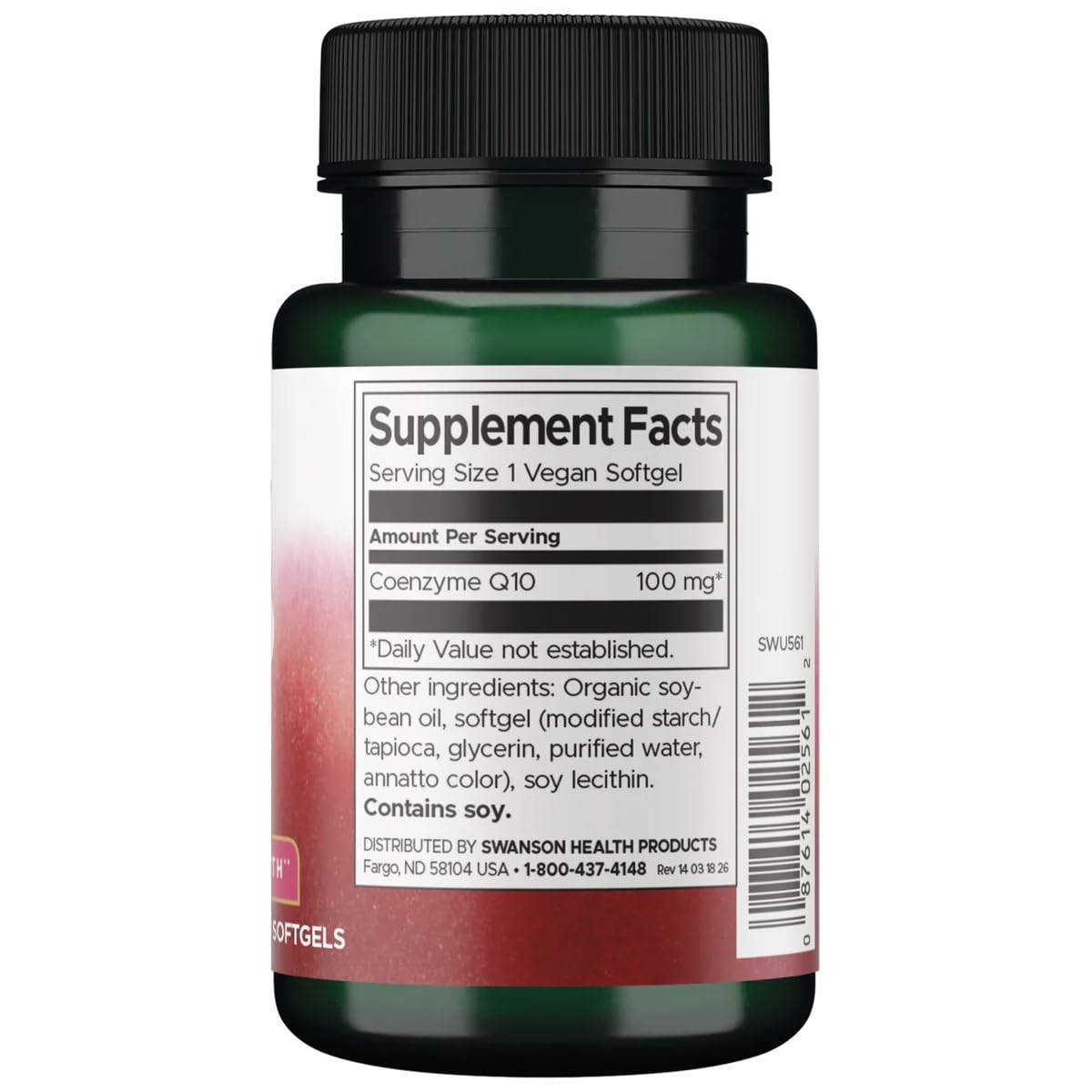 Swanson CoQ10 Coenzyme Q10 Supplement Softgels 200