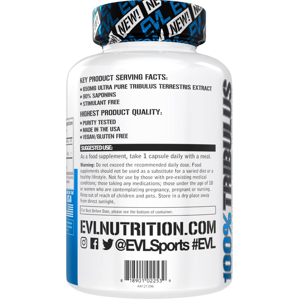 Evlution Tribulus Terrestris Capsule 60 Count