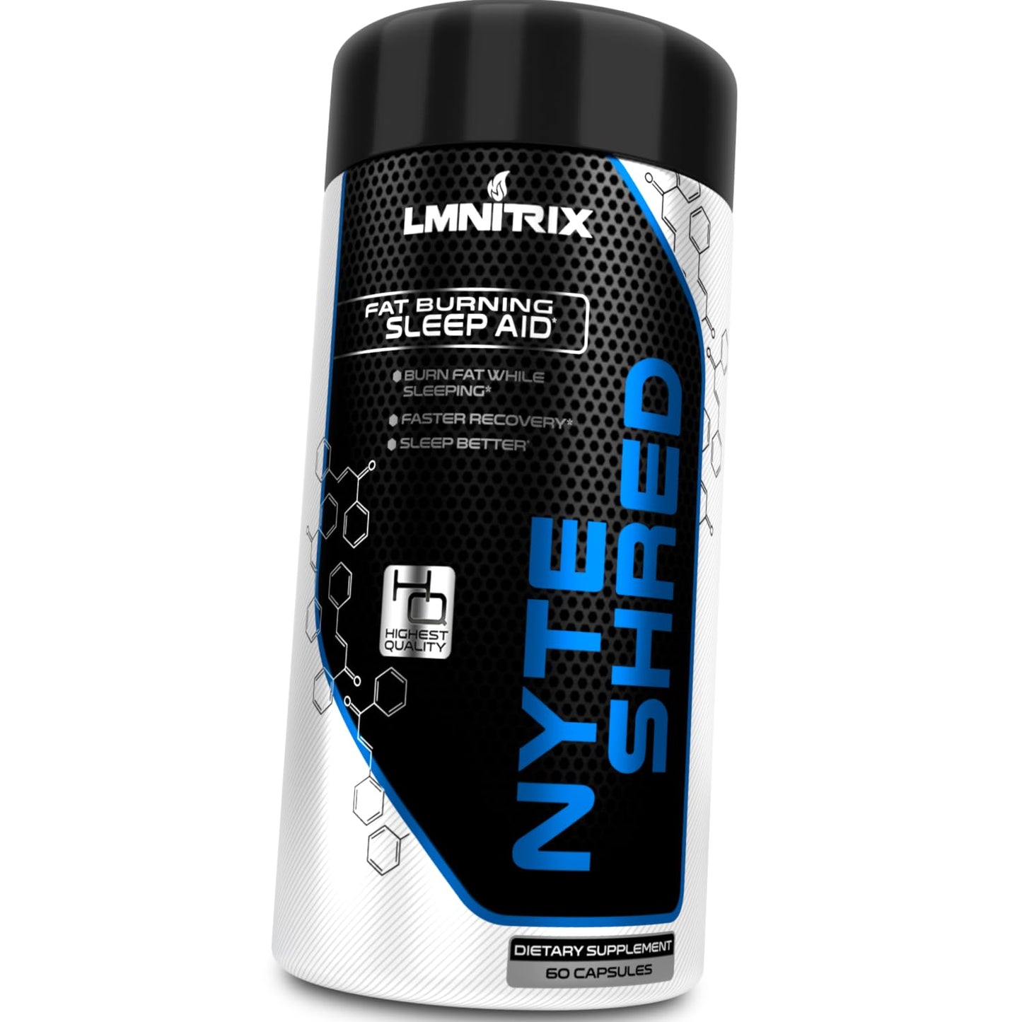 LMNITRIX Sleep Aid Capsule for Men & Women - Ashwagandha, GABA & Valerian Root for Relaxation and Mindful Sleep - 60 Count