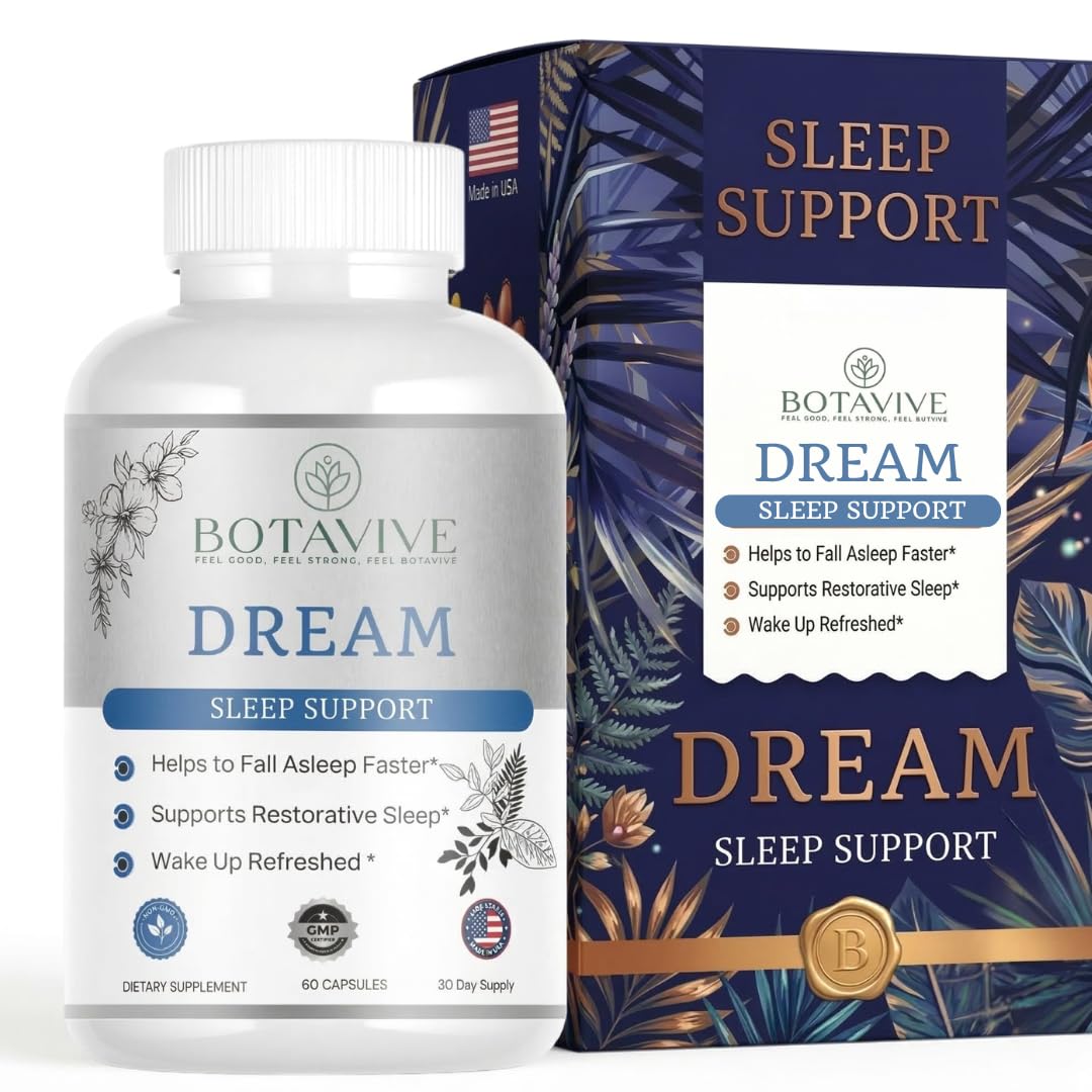 Botavive Dream Sleep Aid for Women, Menopause Sleep Support, 60 Capsules
