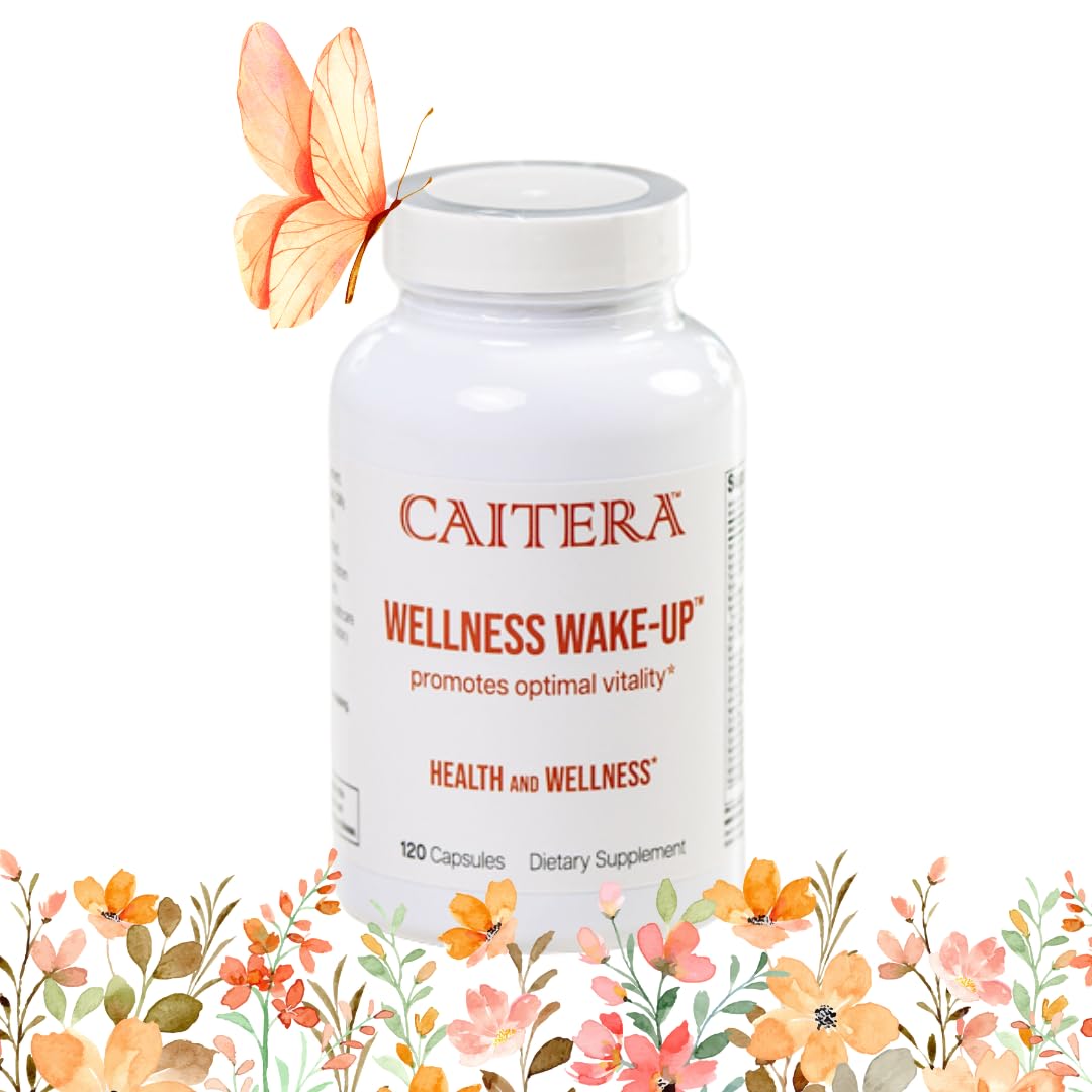 Caitera Wellness Wake-Up 6-in-1 Dietary Supplement for Men/Women, 120 Capsules