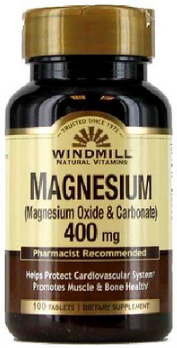Windmill Magnesium Oxide 400 mg Tablets, 500 Count