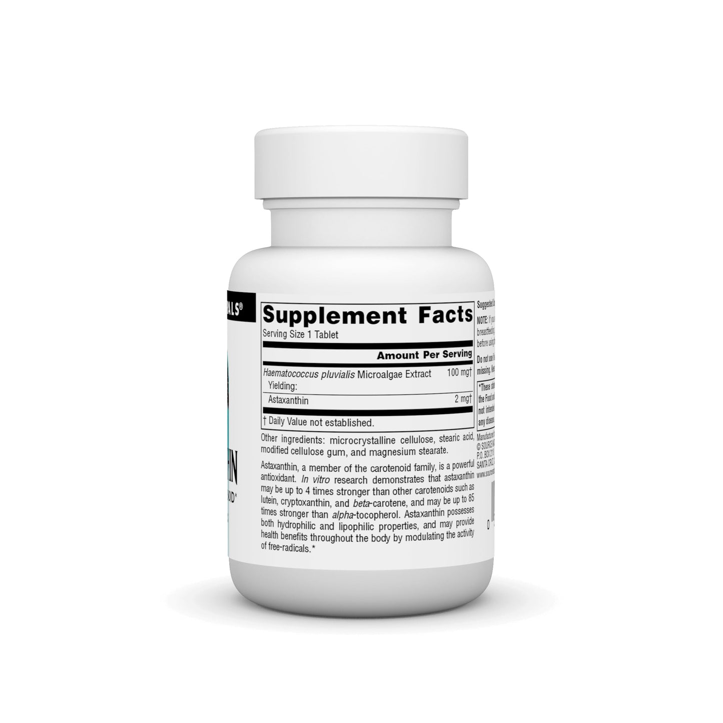 Source Naturals Astaxanthin Antioxidant Carotenoid 2mg Tablet, 60 Tablets