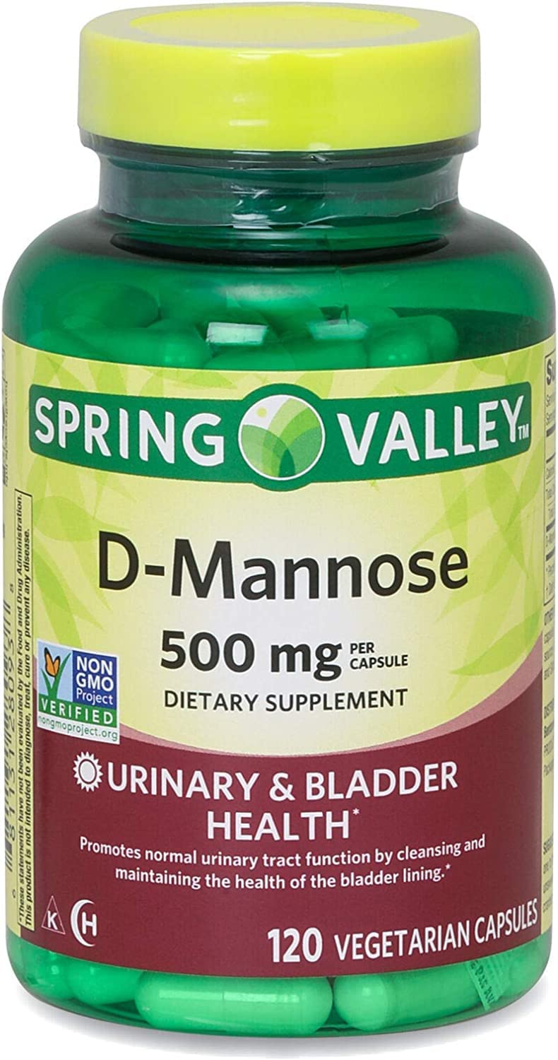 Generic D-Mannose 500 mg Capsules, 120 Count