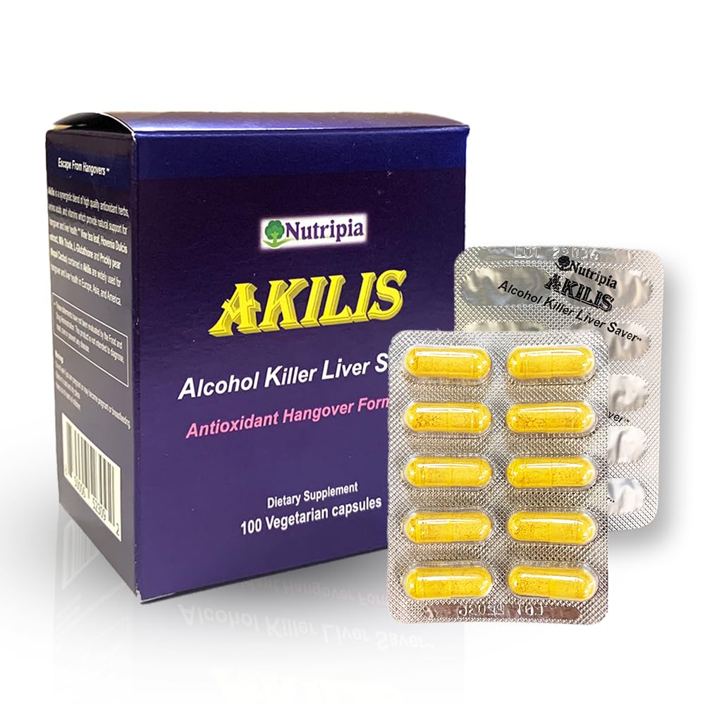 Nutripia Akilis Liver Support Pills Capsule, 100 Count