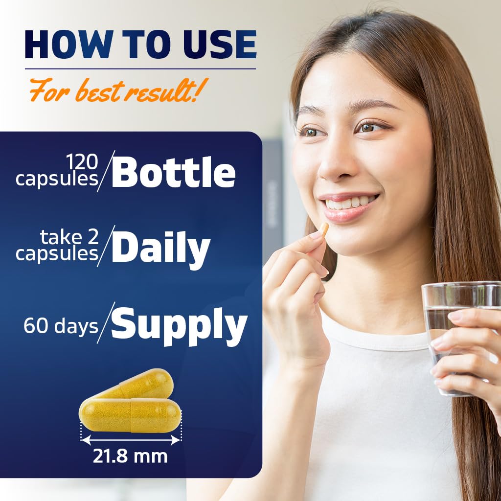 Vitamatic NAC Supplement N-Acetyl-L-Cysteine (NAC) with Milk Thistle 50:1 Extract, 120 Veg Capsules