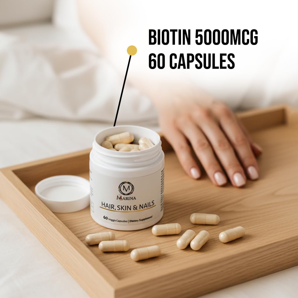 Generic Biotin 5000mcg & Collagen Beauty Capsule, 60 Capsules