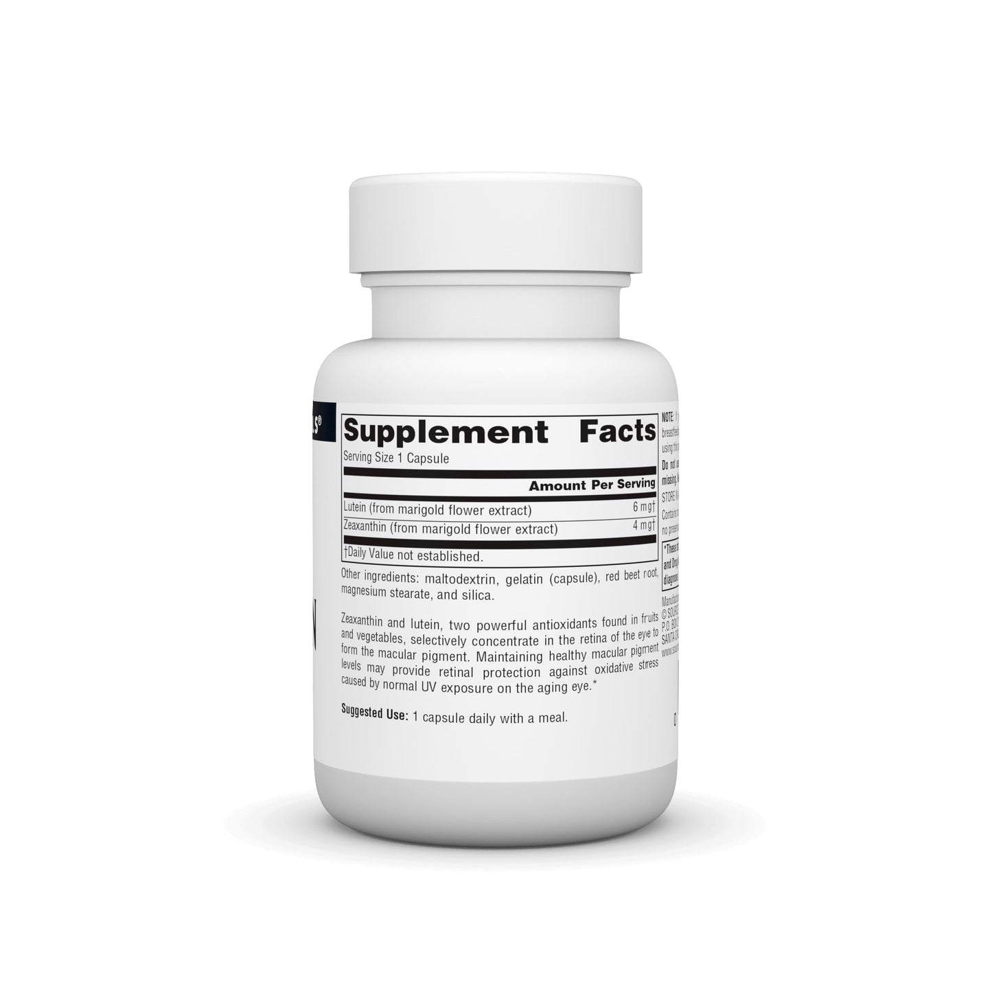 Source Naturals Zeaxanthin with Lutein Antioxidant Eye Support - 10 mg Capsules, 30 Count