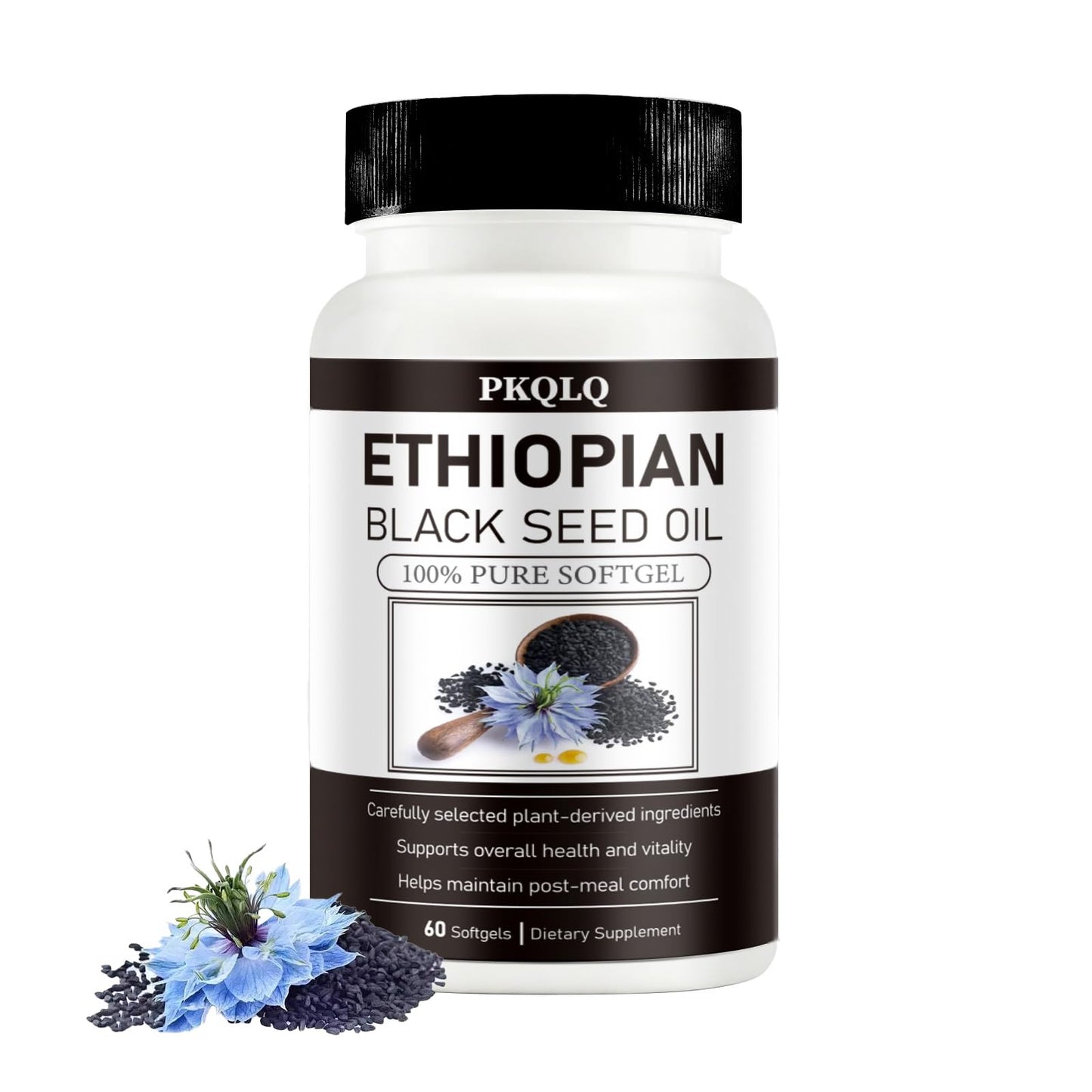 PBZPBZ Organic Ethiopian Black Seed Oil Softgels, 60 Count