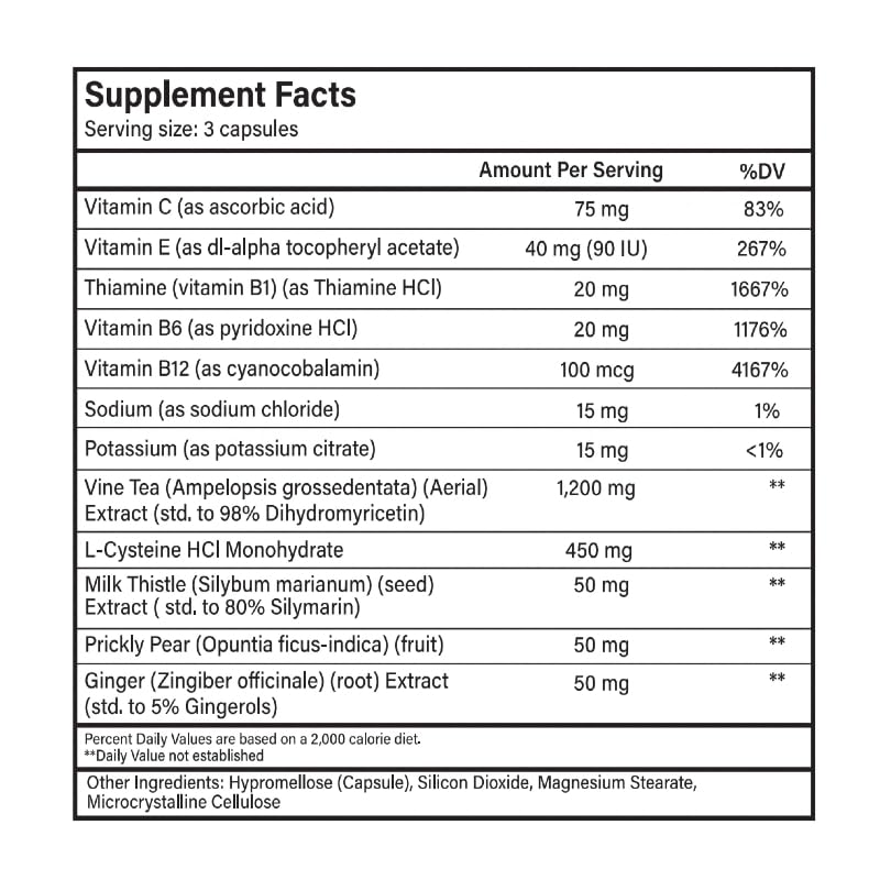Enerderro Liver Support Supplement Capsules, 36 Count