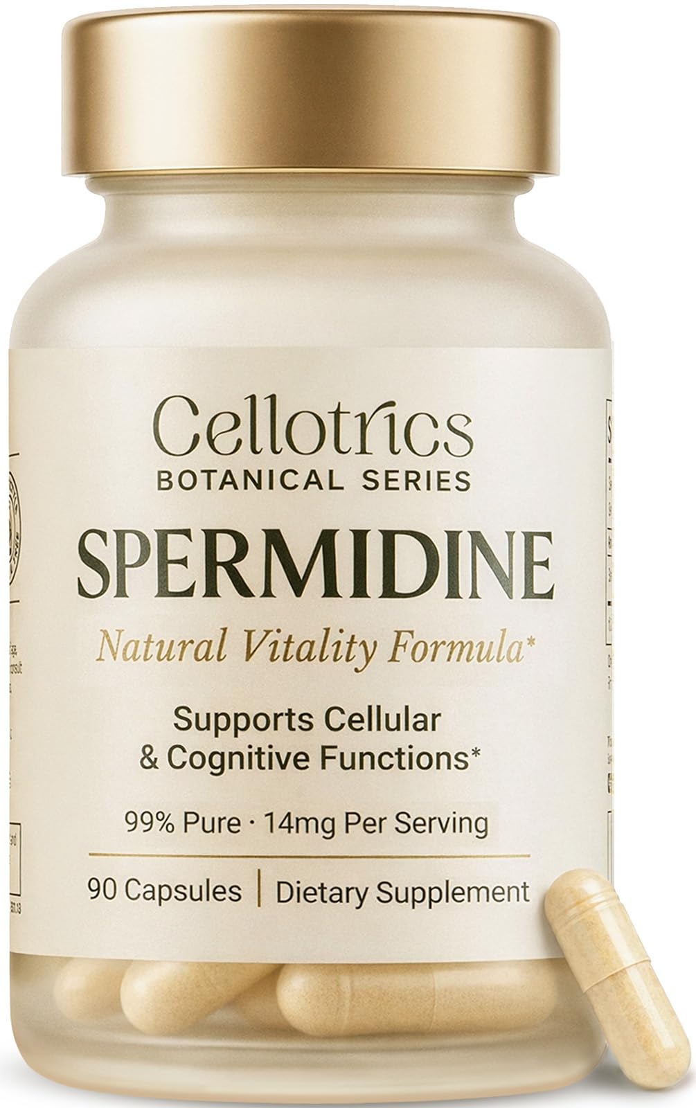 CELLOTRICS Spermidine Supplements 1260mg Capsule, 90 Count