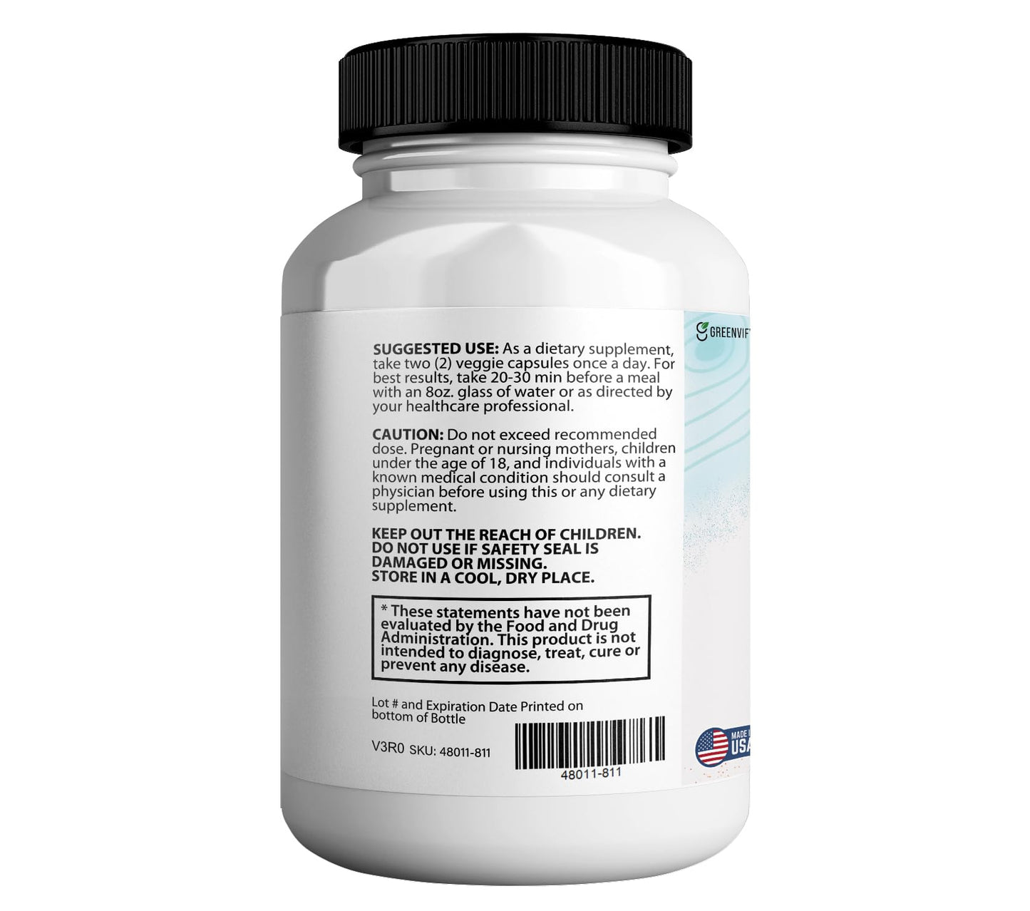 GREENVIFY Leptozan Max Horseradish Tree Moringa Supplement 800mg, Capsule, 120 Count
