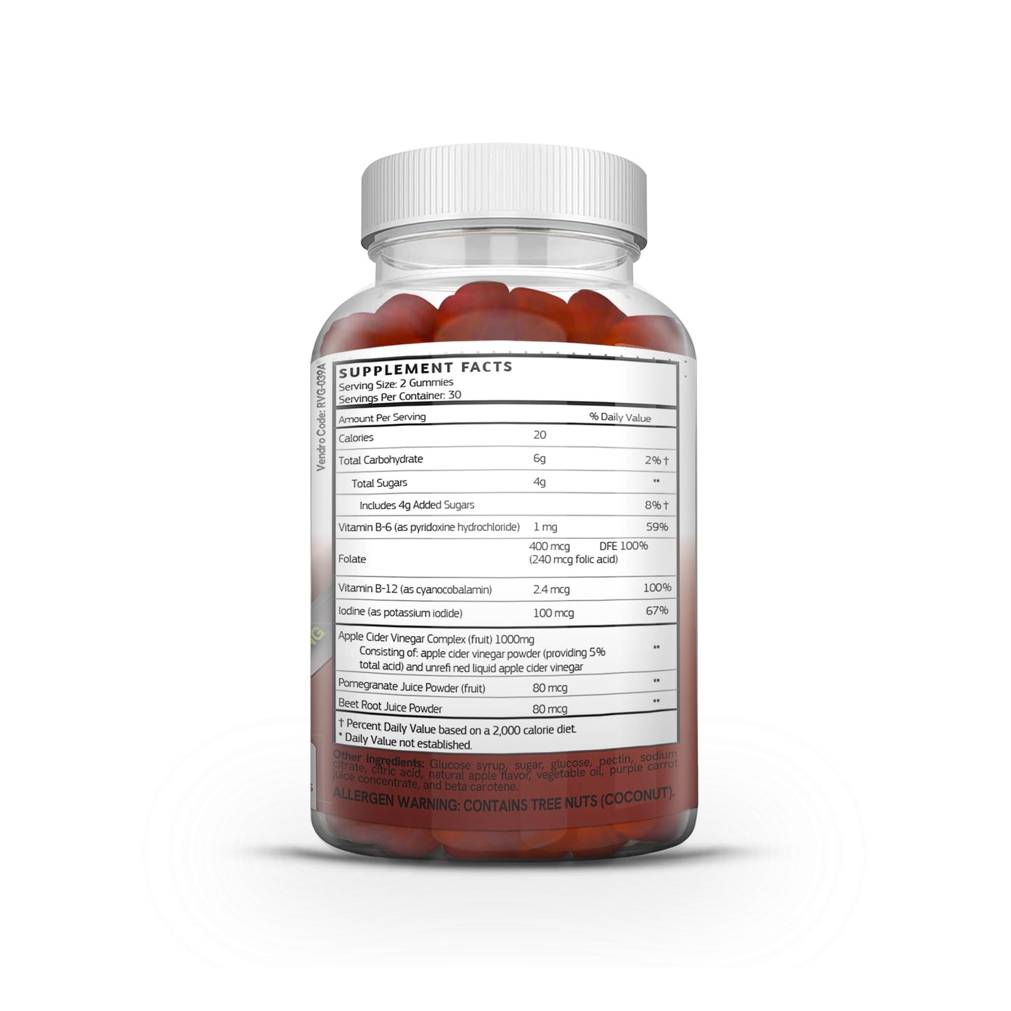 Herba Heal Apple Cider Vinegar Gummies, 60 Count