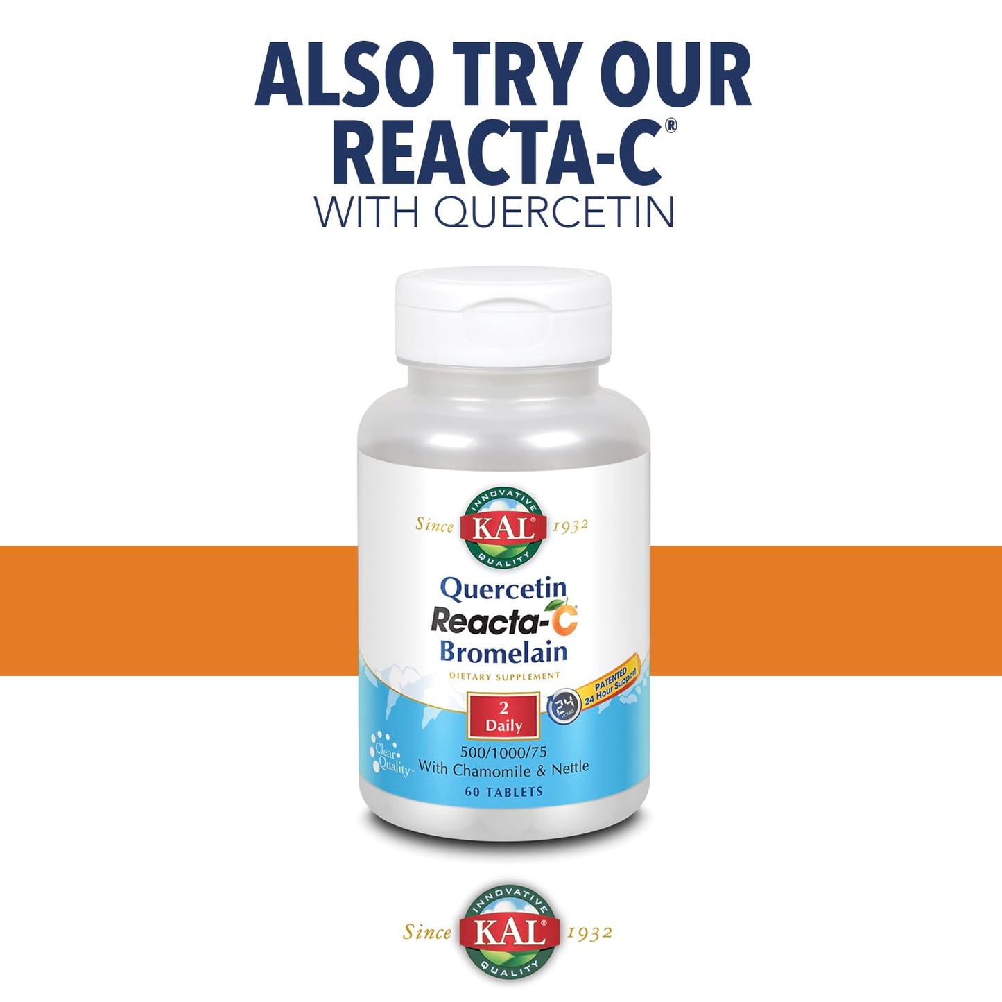 KAL Reacta-c with Bioflavonoids Tablets, 120 Count