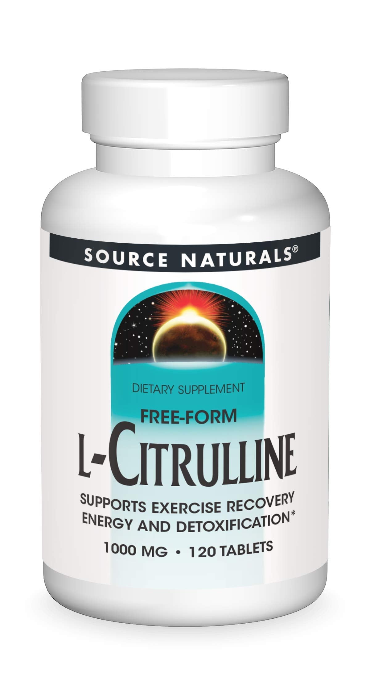 Source Naturals L-Citrulline 1000mg Nitric Oxide Booster, 120 Tablets
