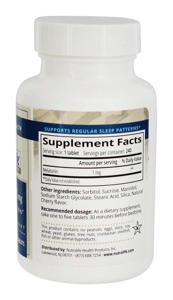 NutraLife Melatonin 1 mg 240 Tablets