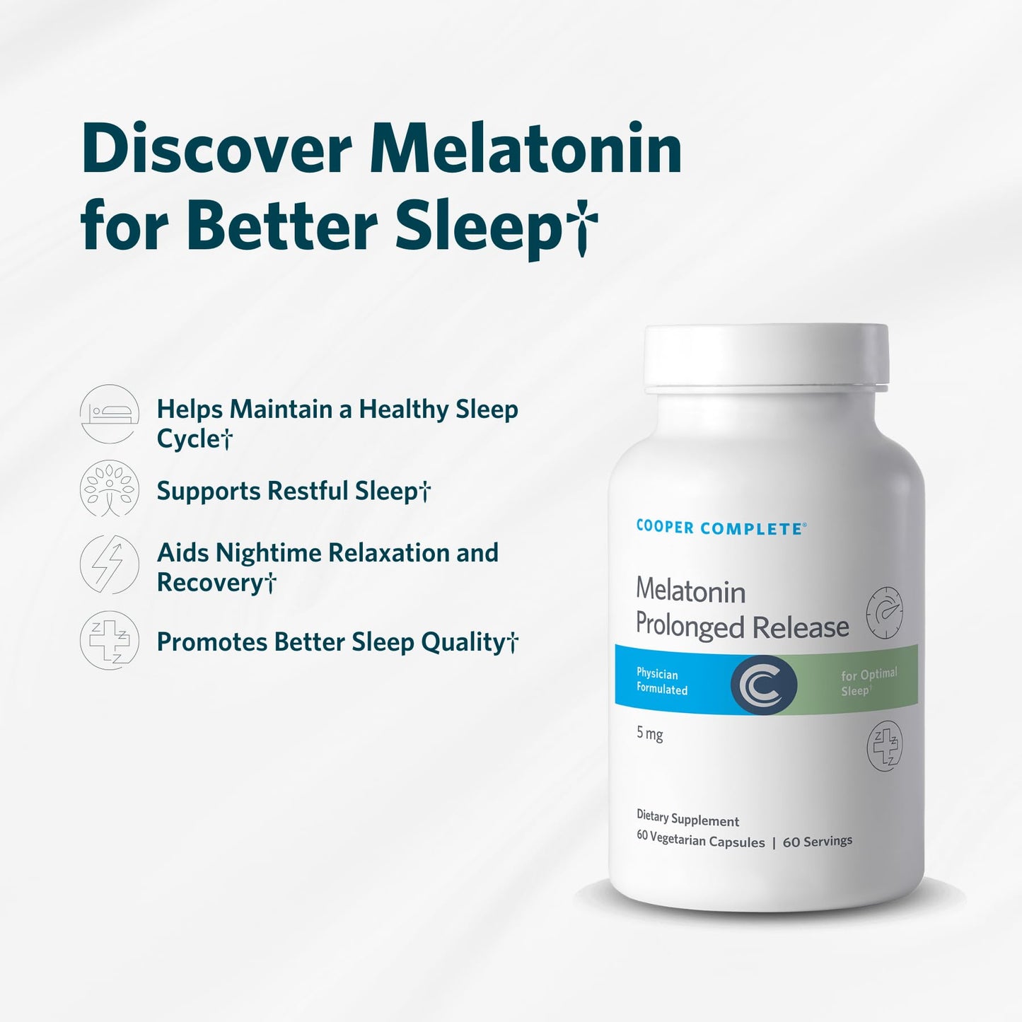 Cooper Complete Melatonin 5mg Extended Release Tablets 90 Count