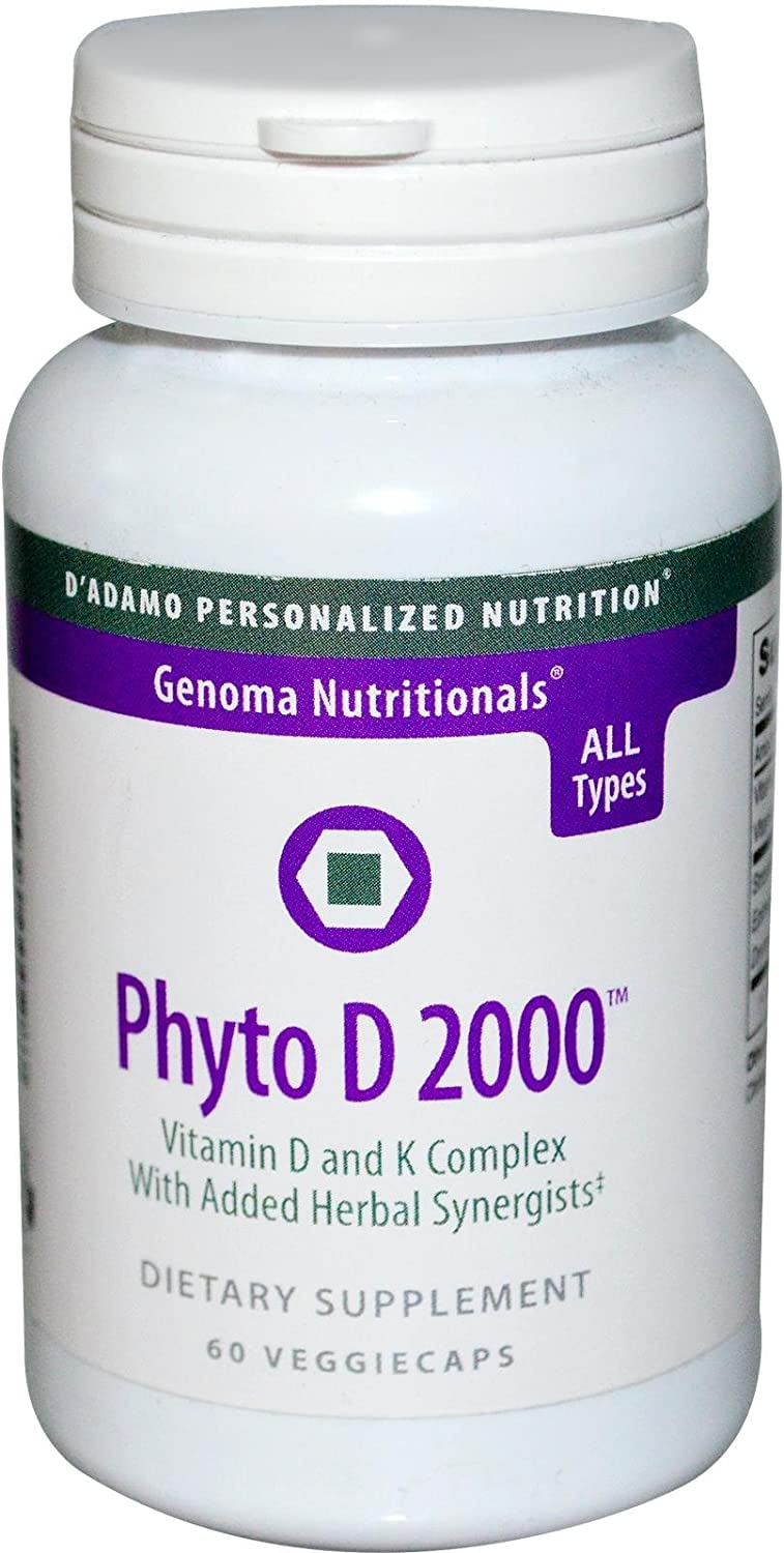 D'Adamo Personalized Nutrition Phyto D 2000 Capsules, 60 Count