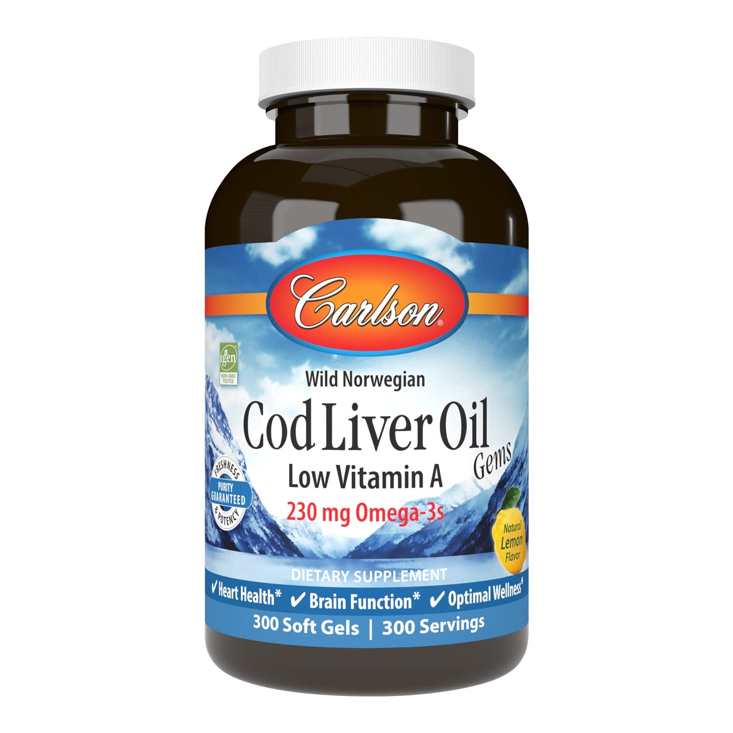 Carlson Cod Liver Oil Gems Softgel 300