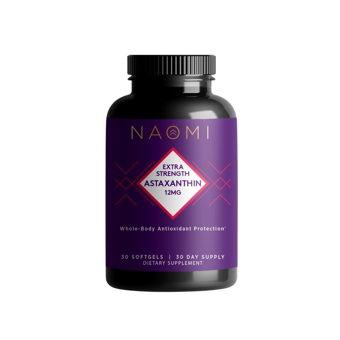 NAOMI Extra Strength Astaxanthin 12mg Softgels, 30 Count