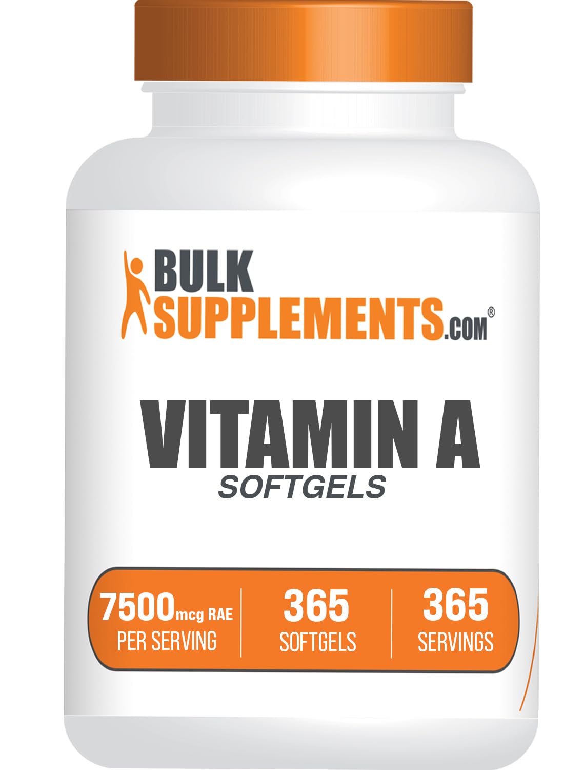BulkSupplements Vitamin A 25000 IU Softgels, 365 Count