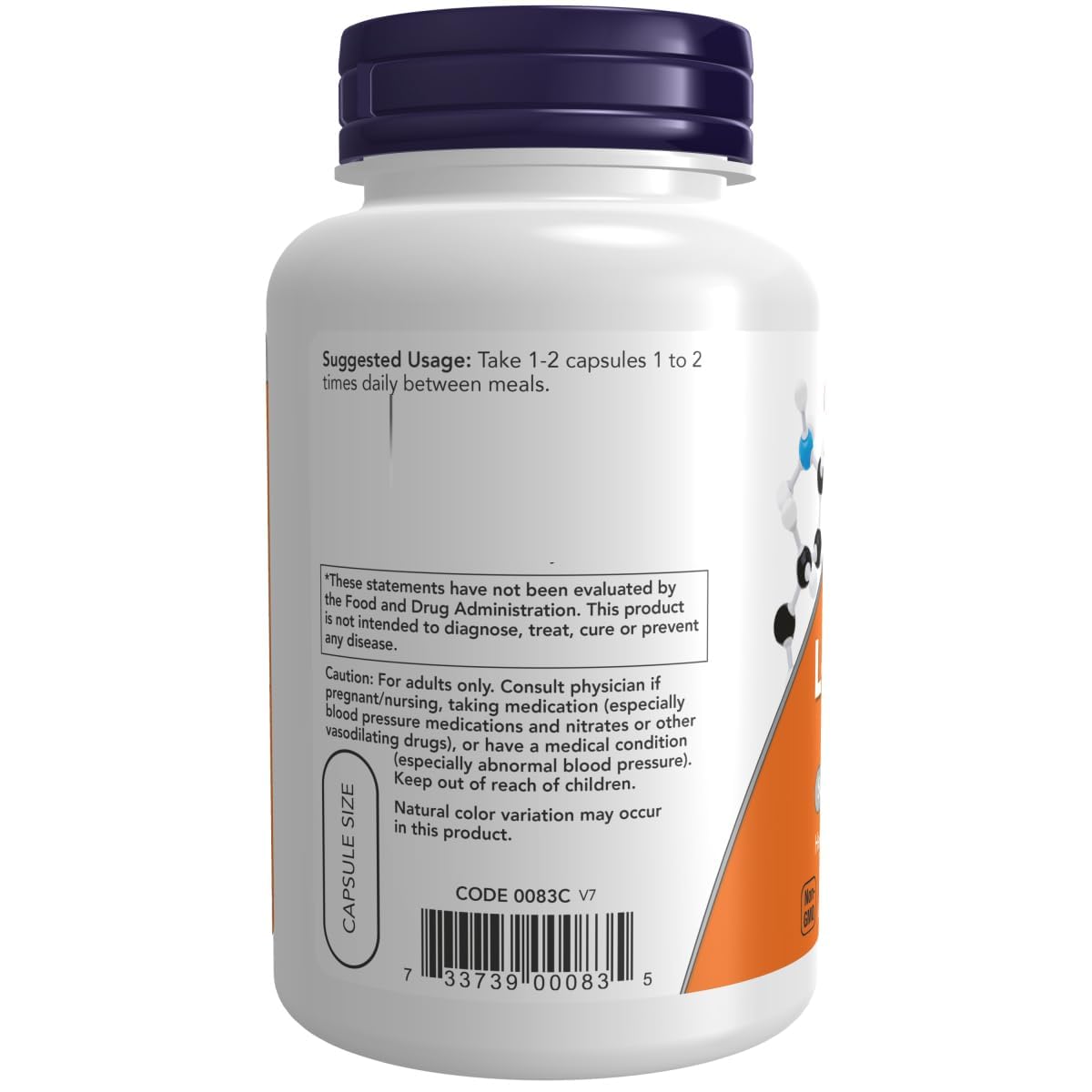 NOW Foods L-Citrulline Capsules 90 Count
