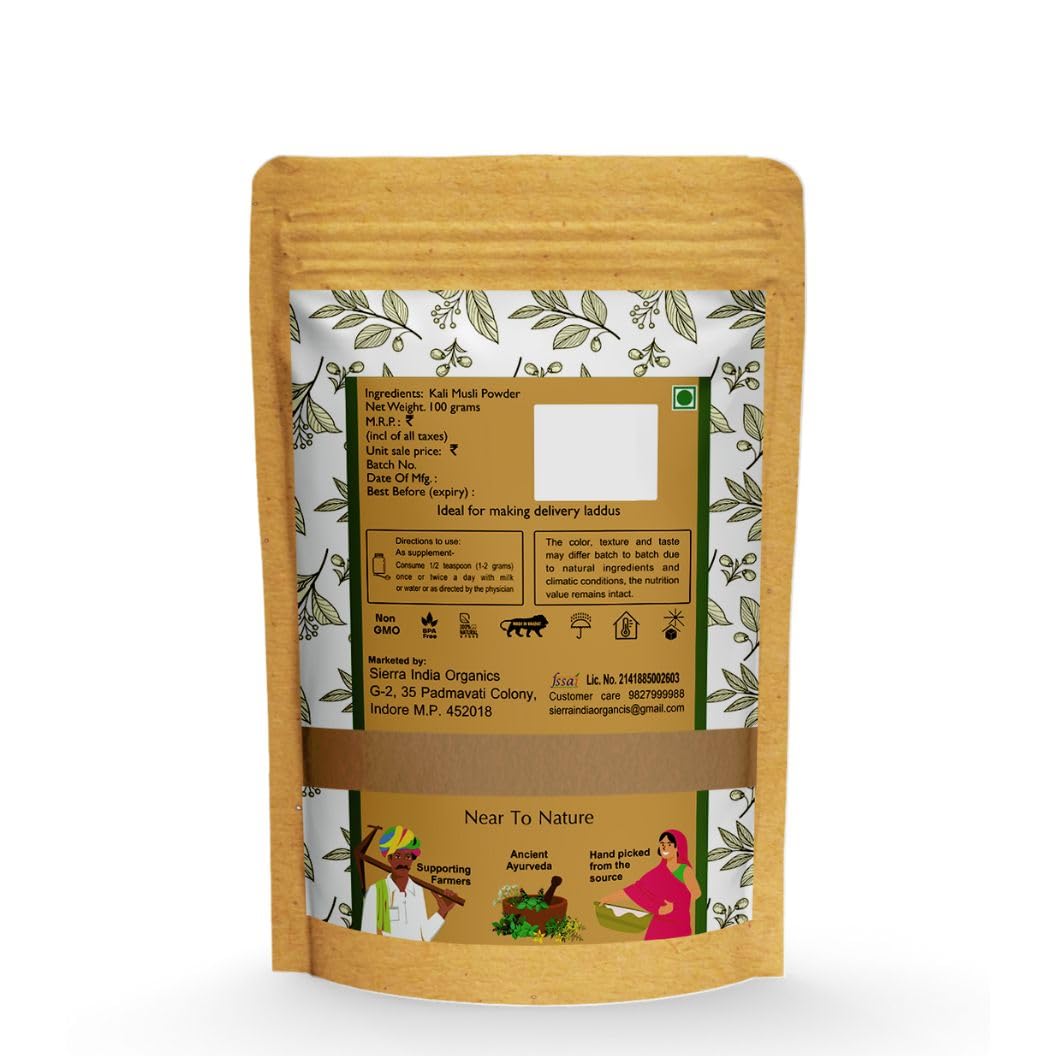 Le'ayur Kali Musli (Curculigo Orchiodes) Powder, 3.53 Ounces