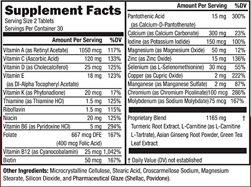 NeoVitin Women's 50+ Formula Multivitamin with Brilliant Blend - Daily Nutritional Support for Women Over 50 60 Tablets