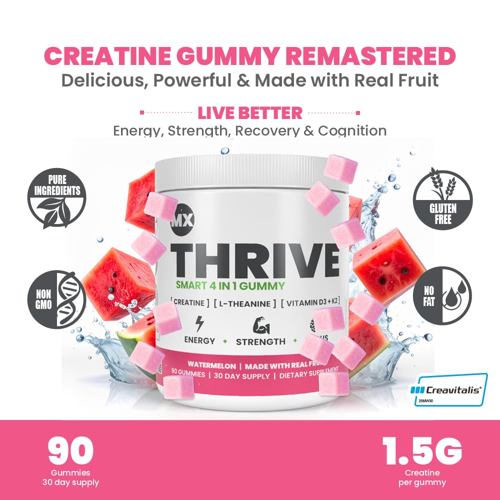 MX Wellness Creatine Monohydrate Gummies, 90 Gummies