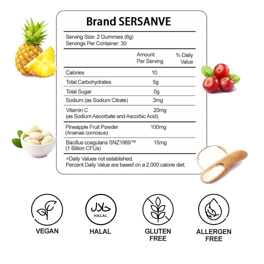 Umizze Feminine Balance Gummies Yeast Balance, Gut Health Vaginal pH Harmony & Microbiome Flora Support, Vegan Pineapple Flavored, 60 Gummies