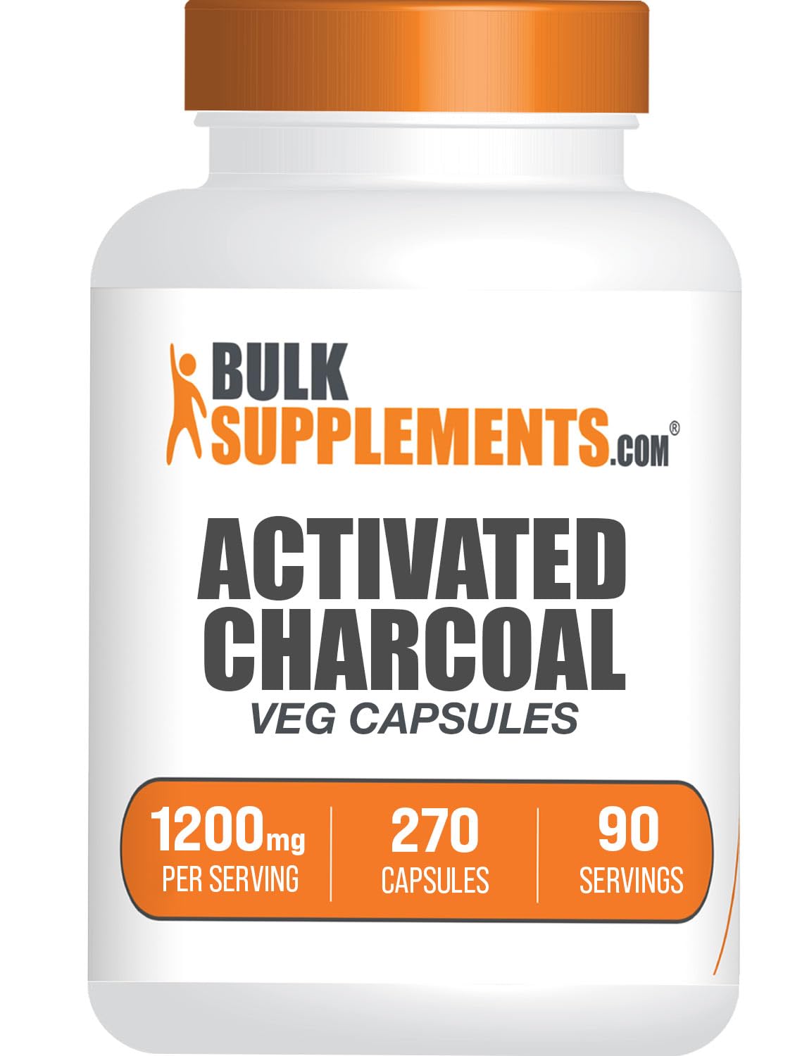 BulkSupplements Activated Charcoal Capsule 270 Count