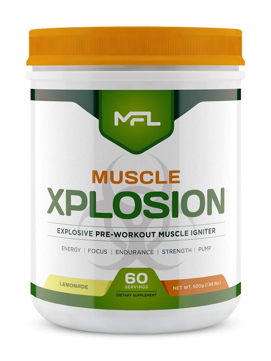 MUSCLE FOOD LABS MFL Muscle Xplosion Pre-Workout Powder, 60 Servings