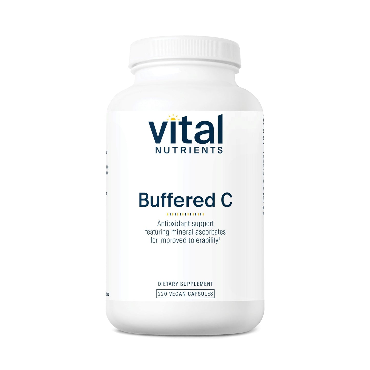Vital Nutrients Buffered Vitamin C 500mg Capsules, 220 Count