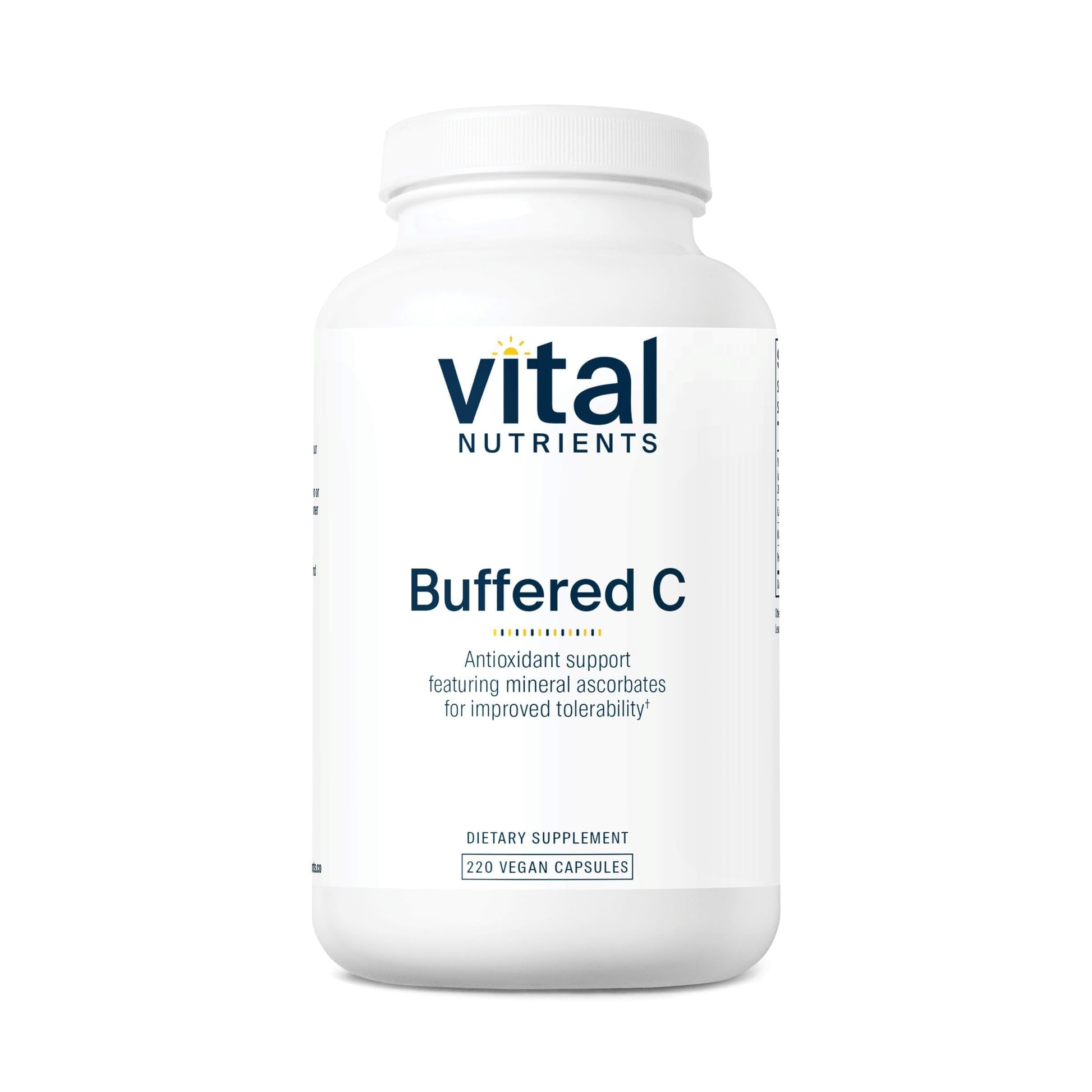 Vital Nutrients Buffered Vitamin C 500mg Capsules, 220 Count
