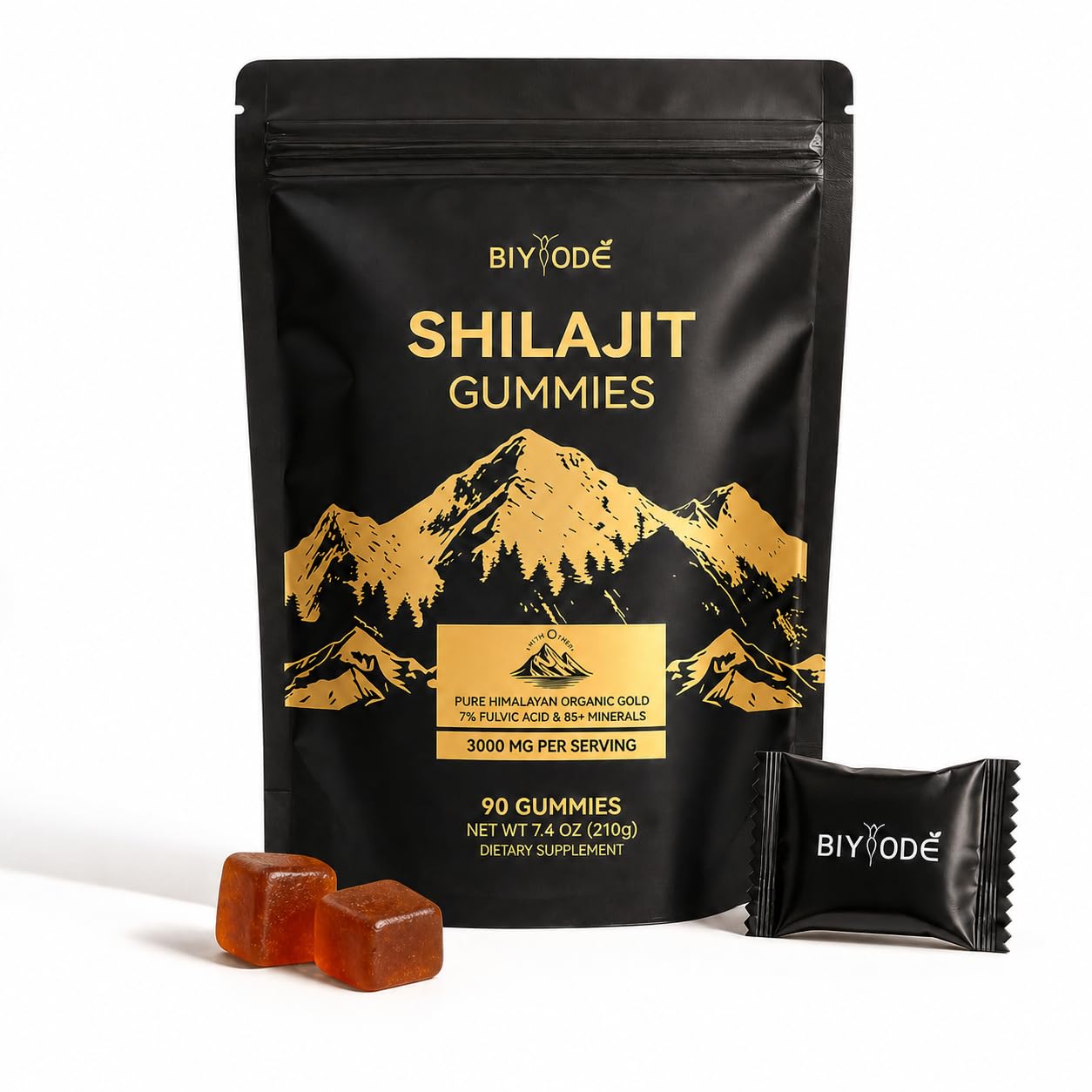BIYODE Shilajit Gummies 90 Gummies