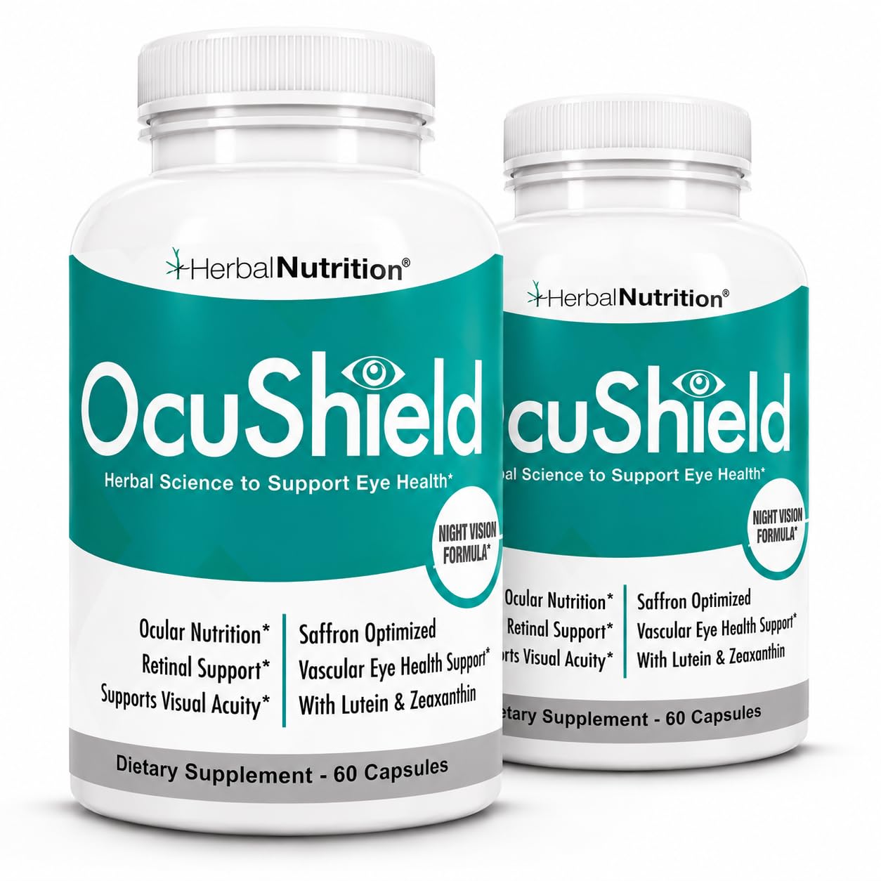 Herbal Nutrition OcuShield Eye Health Support Supplement Capsule 2-Pack