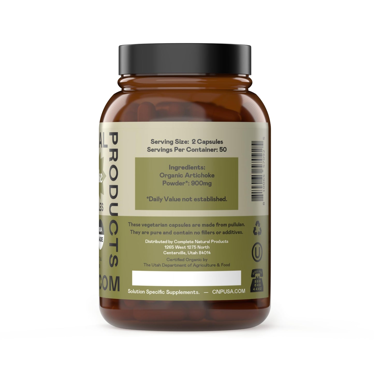Complete Natural Products Artichoke Capsules 450mg, 100 Capsules