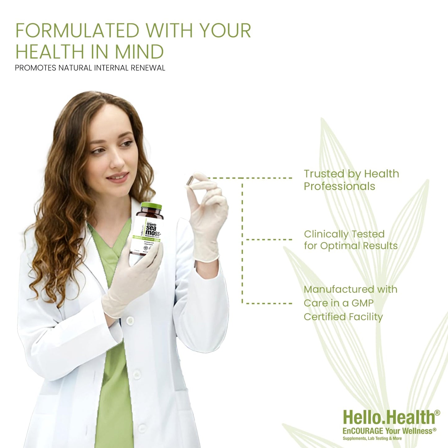 HELLO HEALTH Irish Sea Moss, 120 Capsules