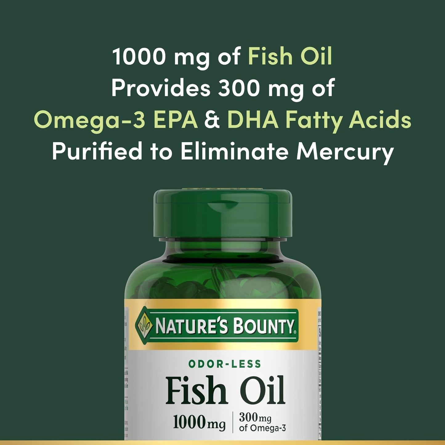 Nature's Bounty Omega-3 Fish Oil Softgel, 240 Softgels