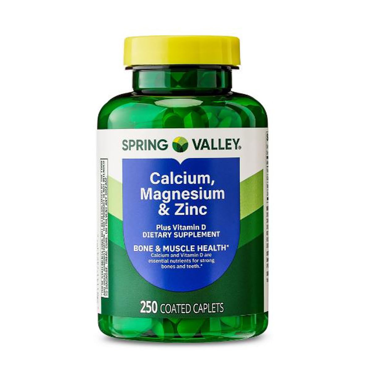 H4U Calcium, Magnesium & Zinc Plus Vitamin D3 Coated Tablets, 250 Tablets
