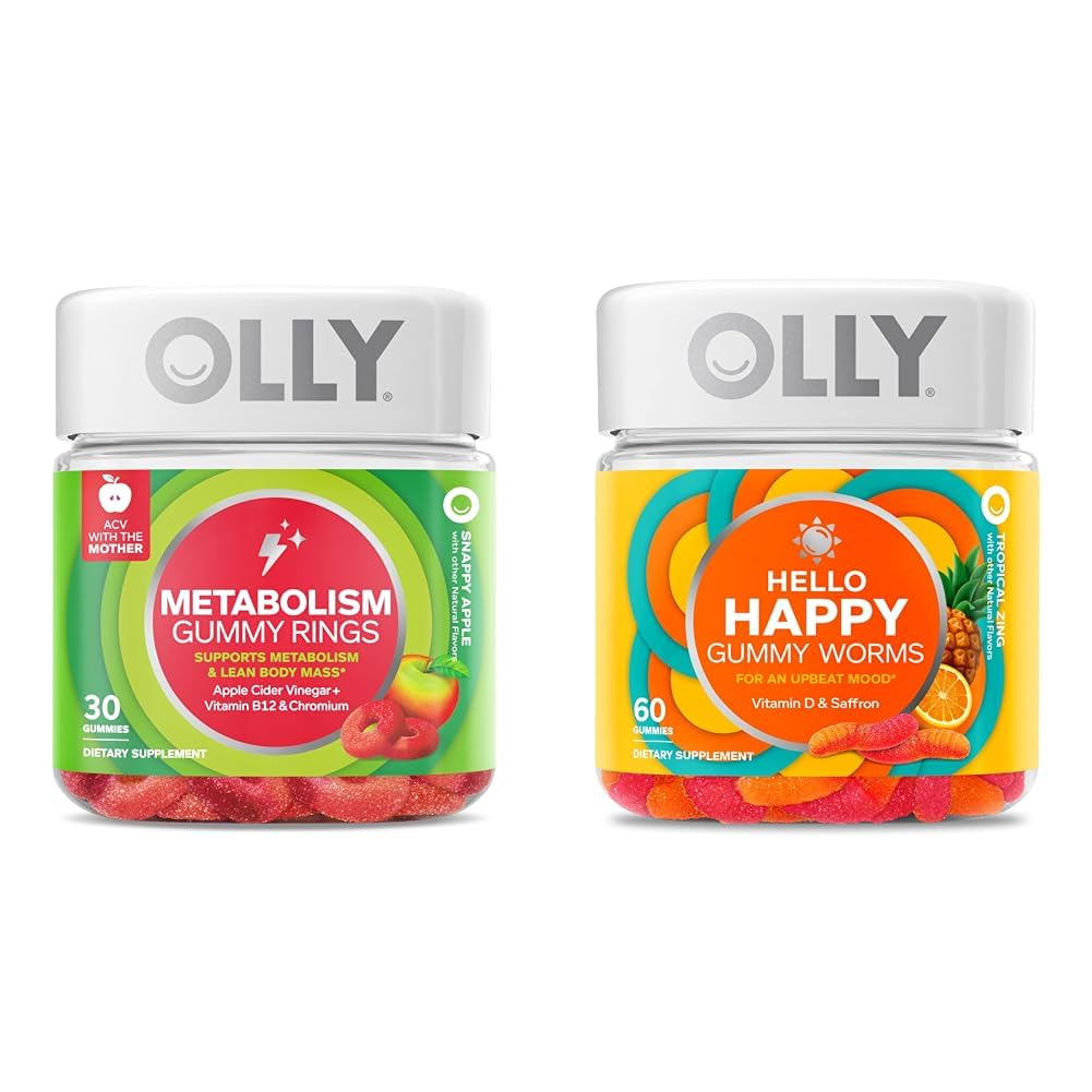 OLLY Metabolism Gummy Rings, 60 Count