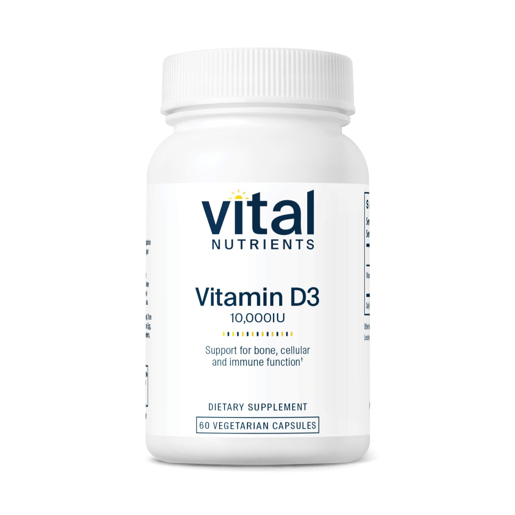 Vital Nutrients Vitamin D3 10000 IU, 60 Capsules