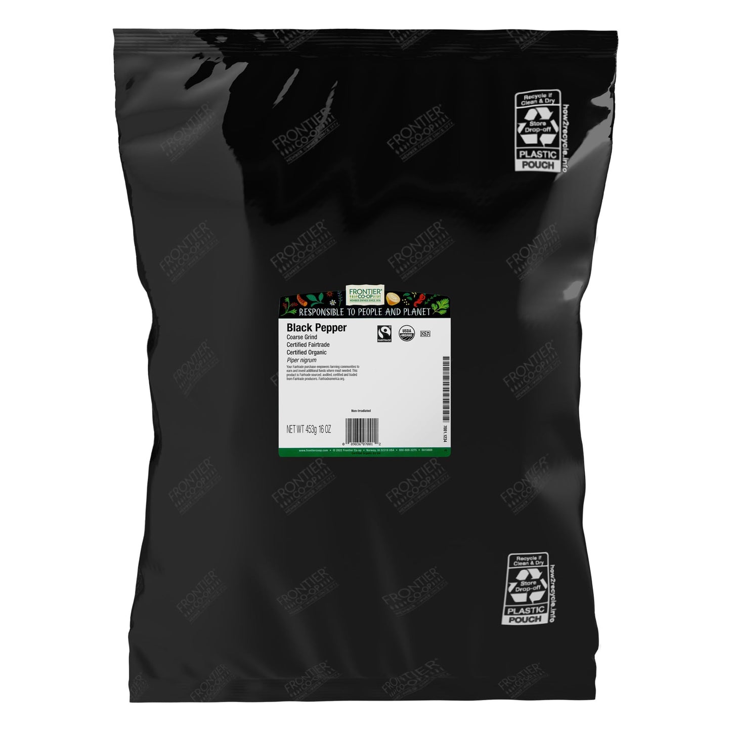 Frontier Co-op Organic Fair Trade Black Pepper Powder, 16 oz