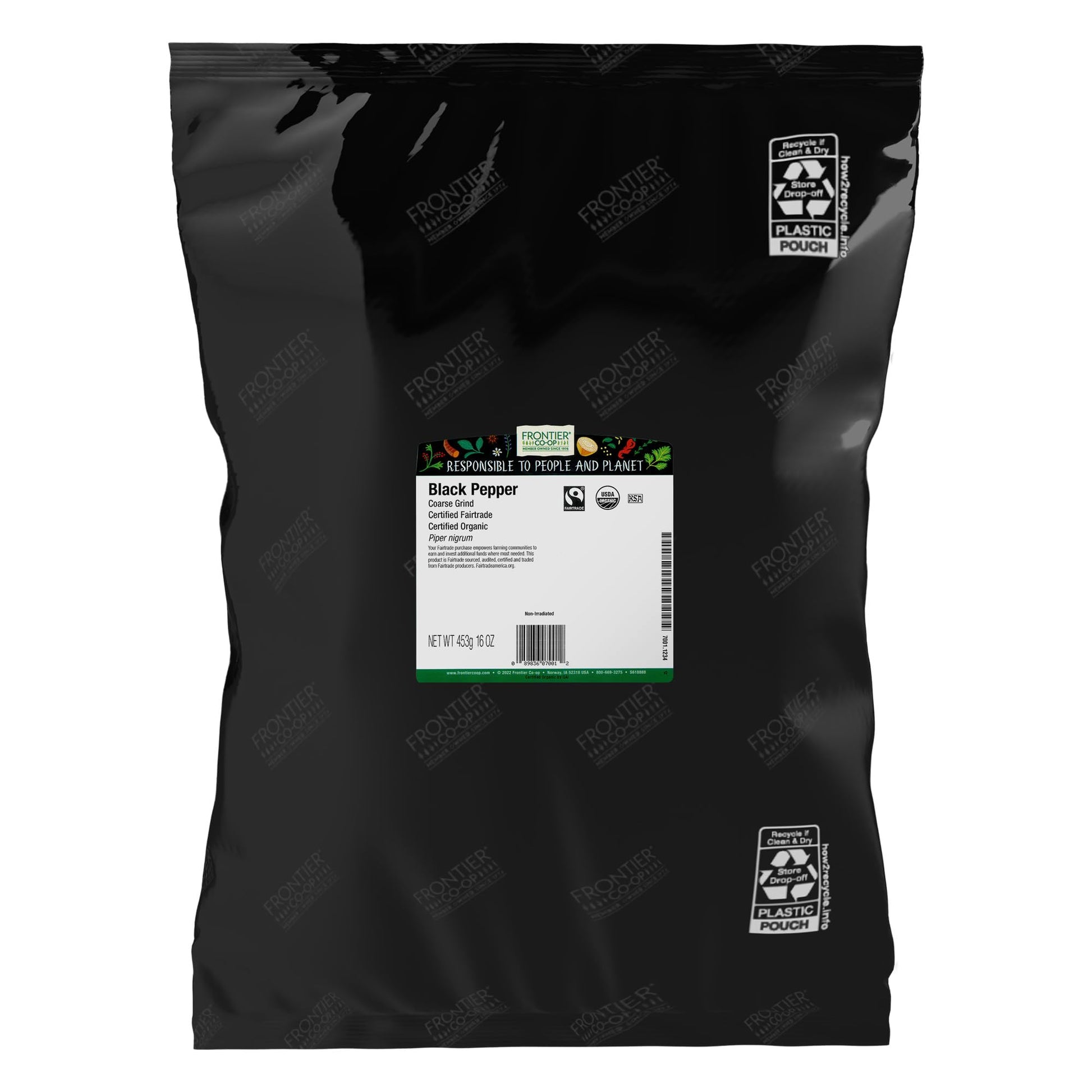 Frontier Co-op Organic Fair Trade Black Pepper Powder, 16 oz
