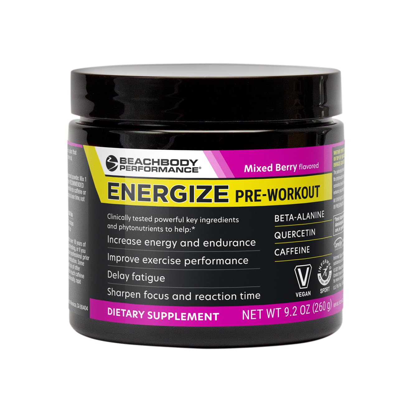 BODi Energize Pre Workout Powder, 9.16 Ounce (Pack of 1)